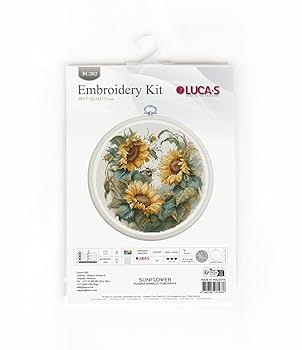 Amazon.com: Luca-S Cross Stitch Kit Sunflower, Counted Cross
